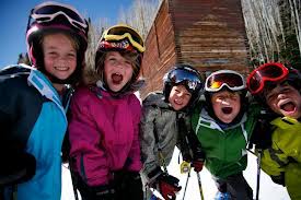 Kids In New Zealand Skiing