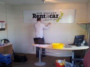 NZ Rent a Car Signage