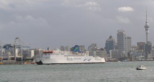 Homeward bound, the Arahura sails for Wellington, September 20, 2014