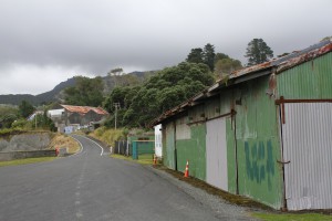 Contemporary view of the freezing works, taken from near the wharf.  Photo: Hayley at Tall Tales.