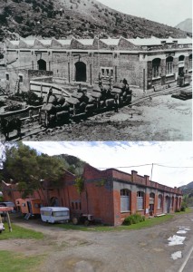 The New Zealand Shipping Co. showing cargo being hauled by horses and rail trucks.  The building looks well preserved in the Google Earth view, below.
