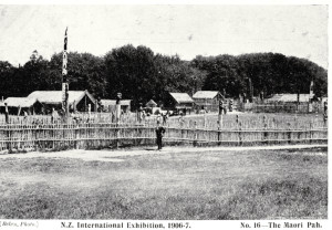 The Maori Pa exhibit.  Photo: Christchurch City Libraries