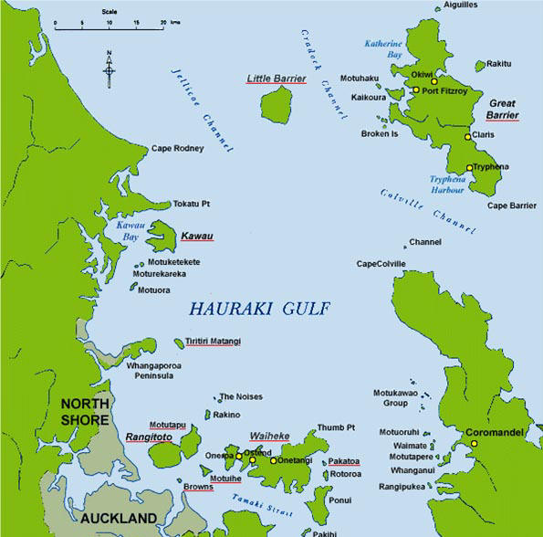 Marine Charts Hauraki Gulf