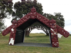 The Tohu Maumahara (Symbol of Remembrance) for the Battle of Rangiriri. Photo: New Zealand Historic Places Trust