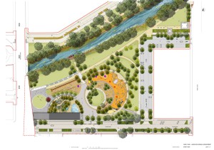 Plan of the Margaret Mahy Family Playground.