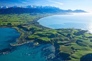 Kaikoura Peninsula from the air.