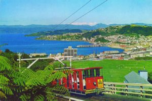 Typical postcard image from the 1960's. Cricket in Kelburn Park, anyone? Photo courtesy of Transpress