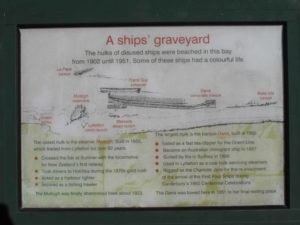 ship-graveyard-signage-on-the-quail-island-loop-track