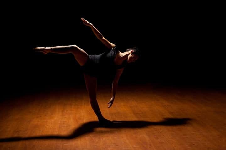 Ballet Dancer On Stage