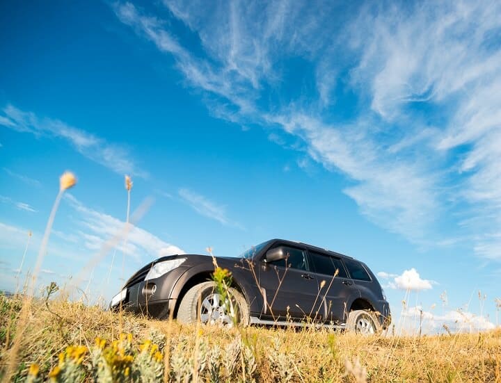 SUV In Countryside