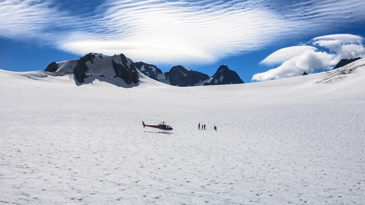 Helicopter Landing, Franz Josef Glacier
