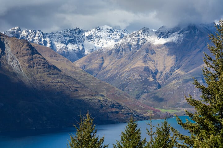 Landscape of Lake in South Island, NZ