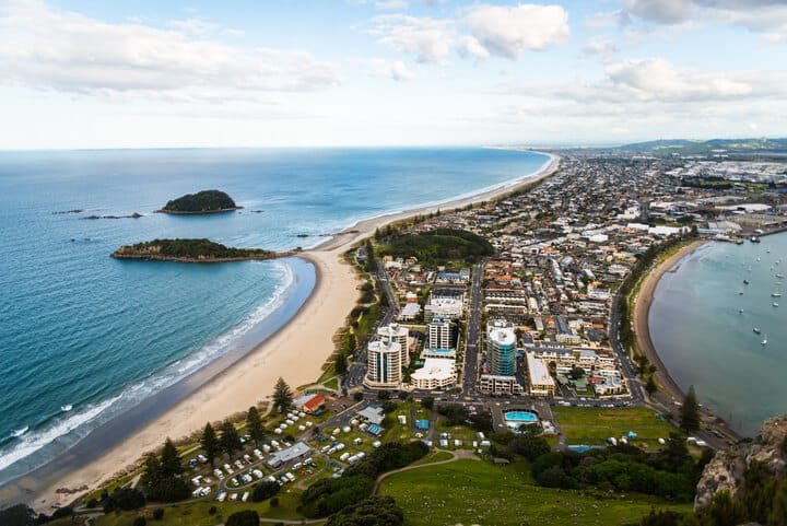 Landscape View Below Mt Maunganui