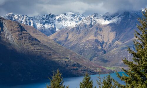 Landscape of Lake in South Island, NZ